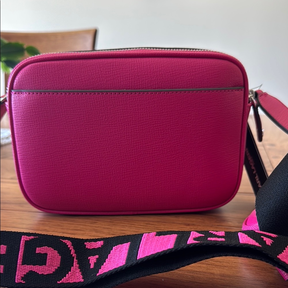 Karl Lagerfeld Pink Crossbody Bag with Cartoon Design - Picture 2 of 5